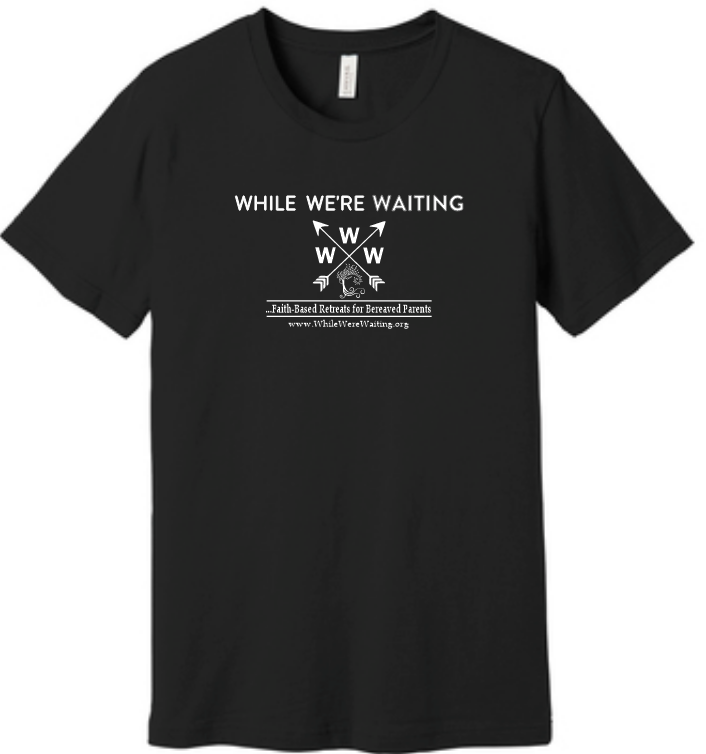 While We're Waiting: Heathered Tri-Blend Short Sleeve Tee