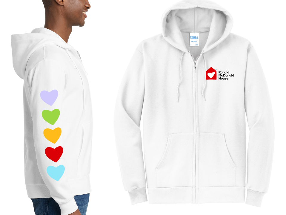 Ronald McDonald House: Heart Full-Zip Hooded Sweatshirt