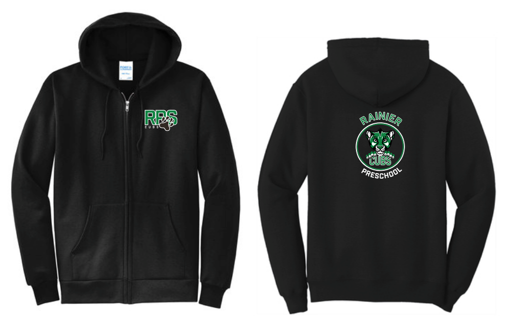 Rainier Preschool: Full-Zip Hooded Sweatshirt