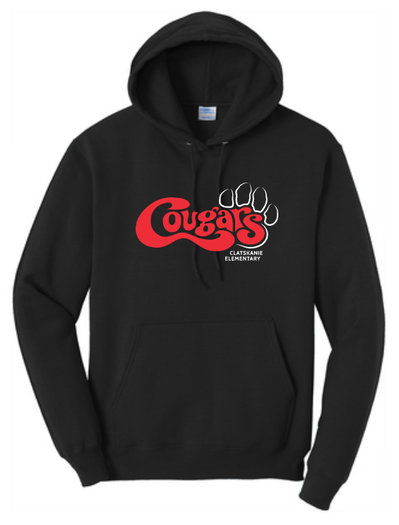 Clatskanie Elementary Cougars: Hooded Sweatshirt