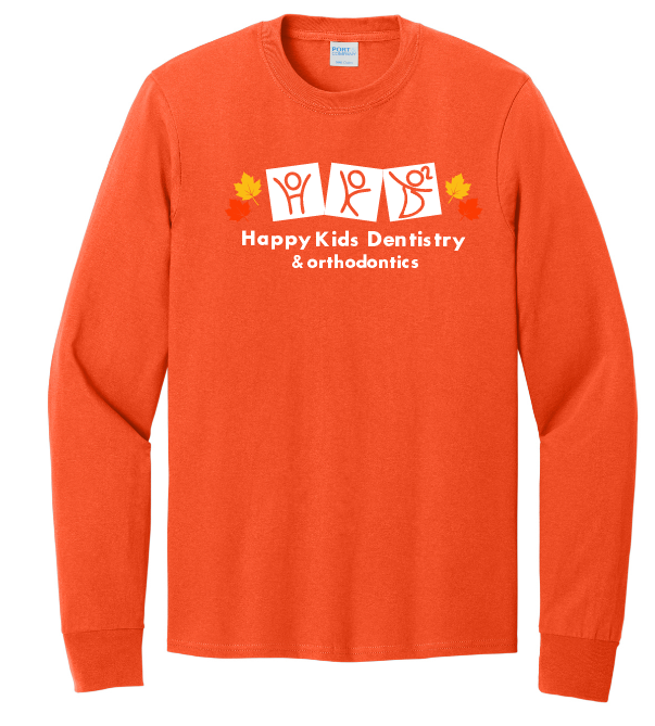 Happy Kids Dentistry: Orange Halloween Long Sleeve T-shirt