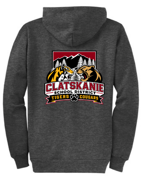 Clatskanie School District: Full-Zip Hooded Sweatshirt